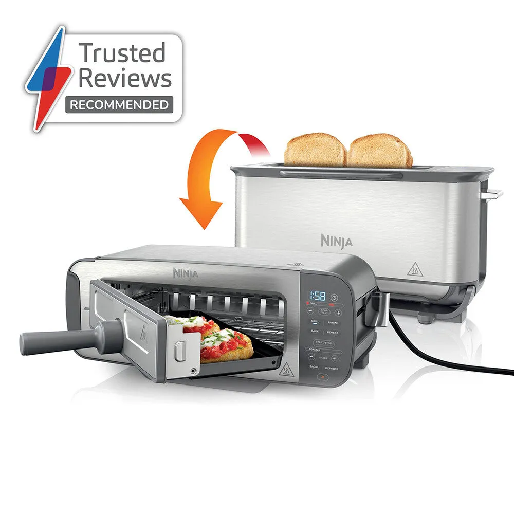 Ninja Foodi 3-in-1 Toaster, Grill & Panini Press [Stainless Steel] ST202UK