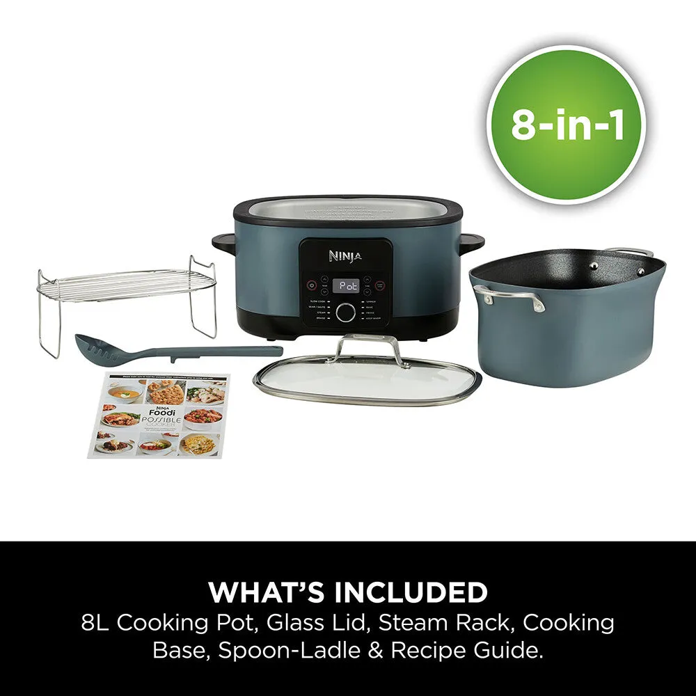 Ninja Foodi 8-in-1 PossibleCooker, Sea Salt Grey [MC1001UK]