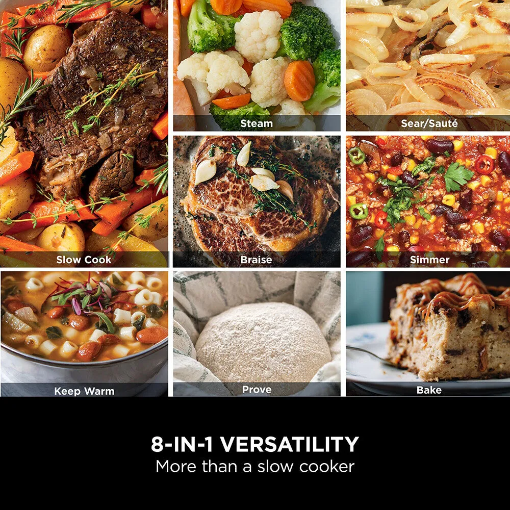 Ninja Foodi 8-in-1 PossibleCooker, Sea Salt Grey [MC1001UK]