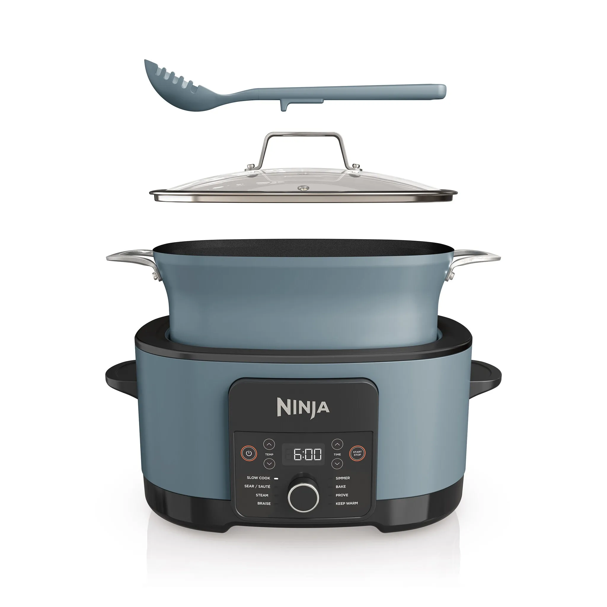 Ninja Foodi 8-in-1 PossibleCooker, Sea Salt Grey [MC1001UK]
