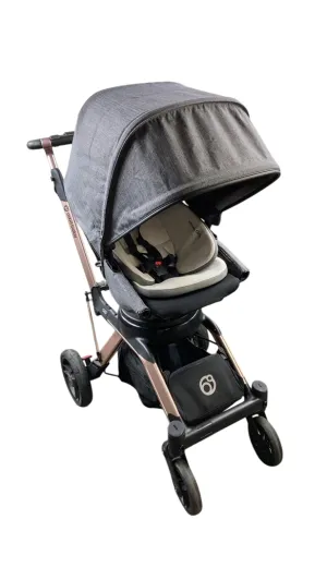 Orbit Baby G5 Stroller, 2022, Rose Gold, Melange Grey