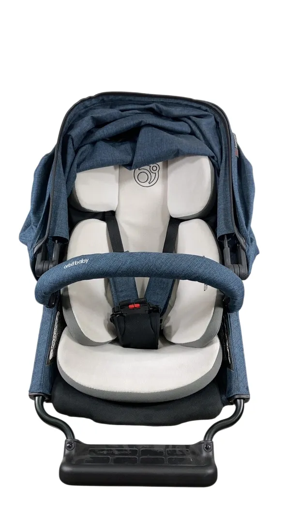Orbit Baby G5, X5, or Helix Stroller Seat, 2022, Melange Navy