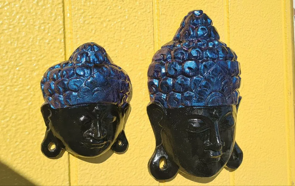 PAINTED BY ME SET BUDDHA HEAD WALL ART
