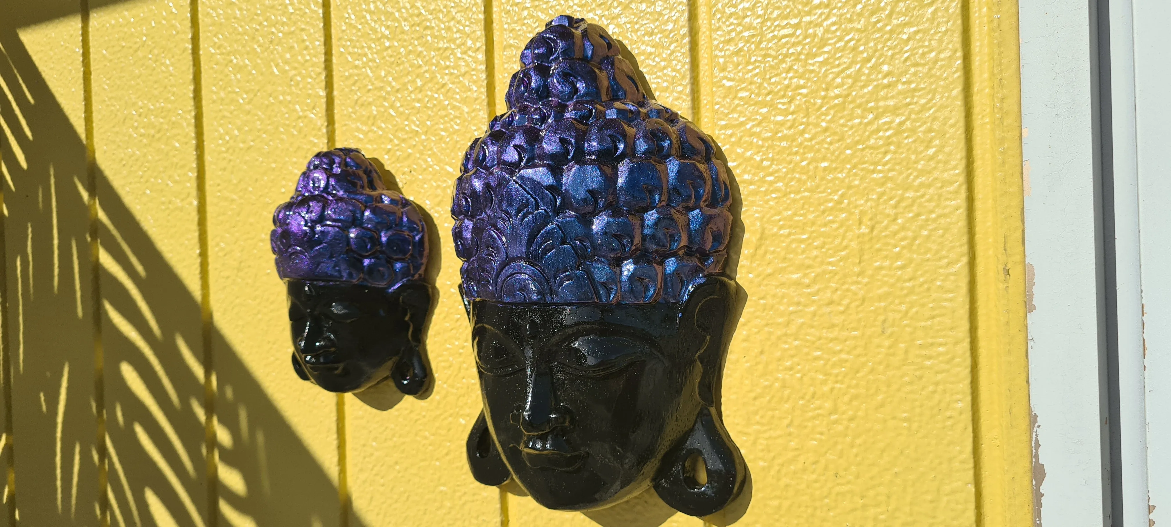 PAINTED BY ME SET BUDDHA HEAD WALL ART