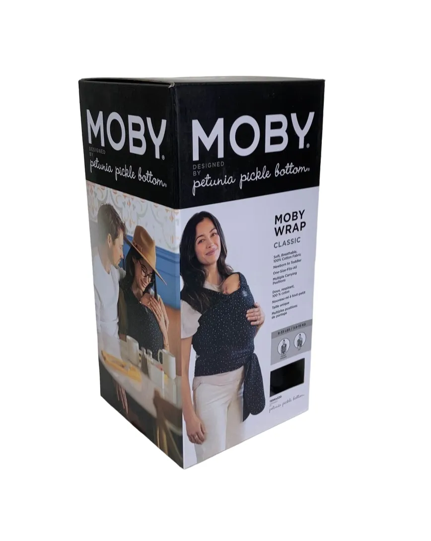 Petunia Pickle Bottom For Moby Wrap Baby Carrier, Classic, Terrazzo Black