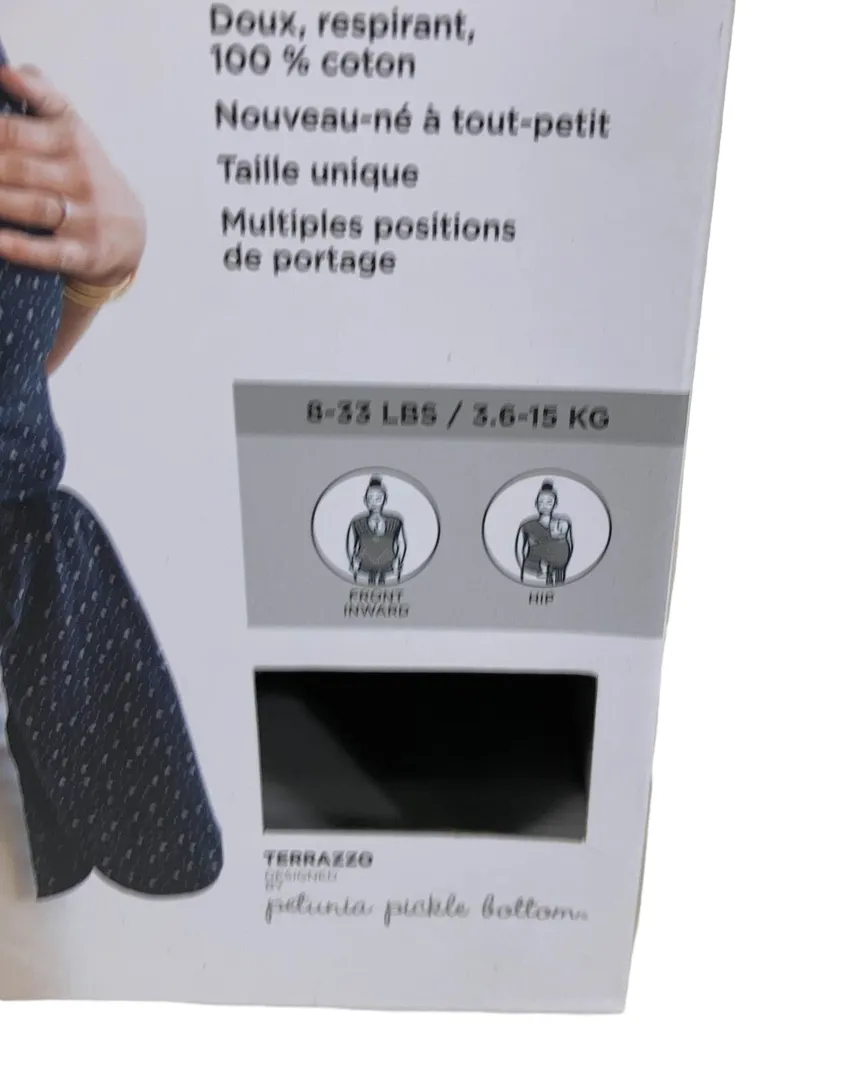 Petunia Pickle Bottom For Moby Wrap Baby Carrier, Classic, Terrazzo Black