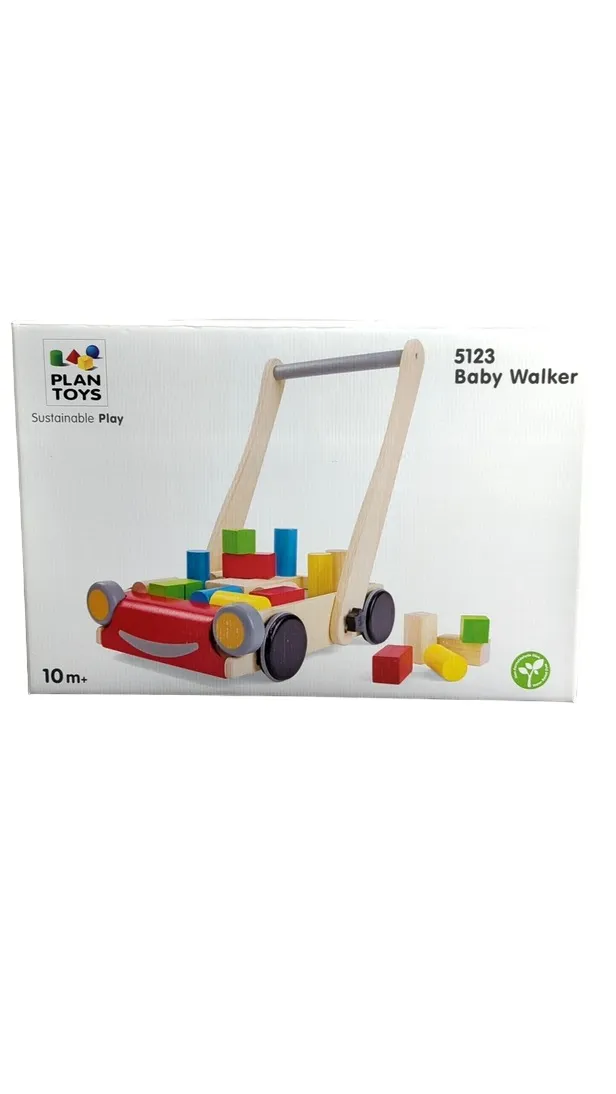 Plan Toys Baby Walker With Blocks