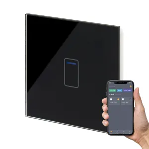 Retrotouch Crystal  Touch WIFI Switch 240v 1G Black