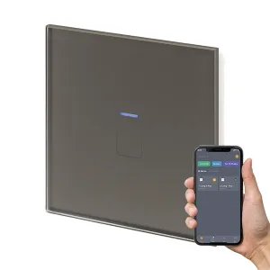Retrotouch Crystal  Touch WIFI Switch 240v 1G Grey