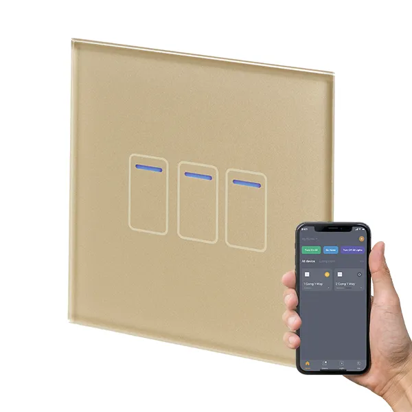 Retrotouch Crystal  Touch WIFI Switch 240v 3G Brass