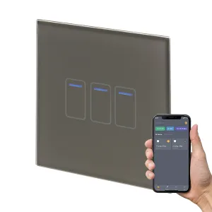 Retrotouch Crystal  Touch WIFI Switch 240v 3G Grey