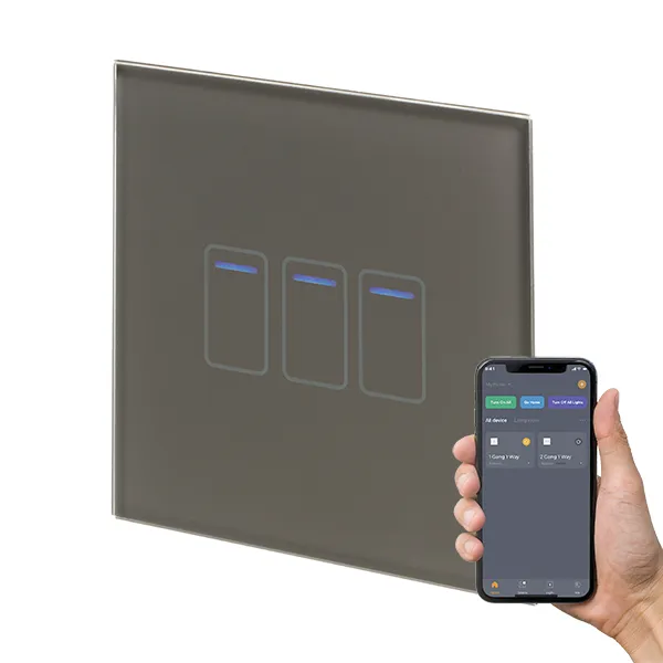 Retrotouch Crystal  Touch WIFI Switch 240v 3G Grey