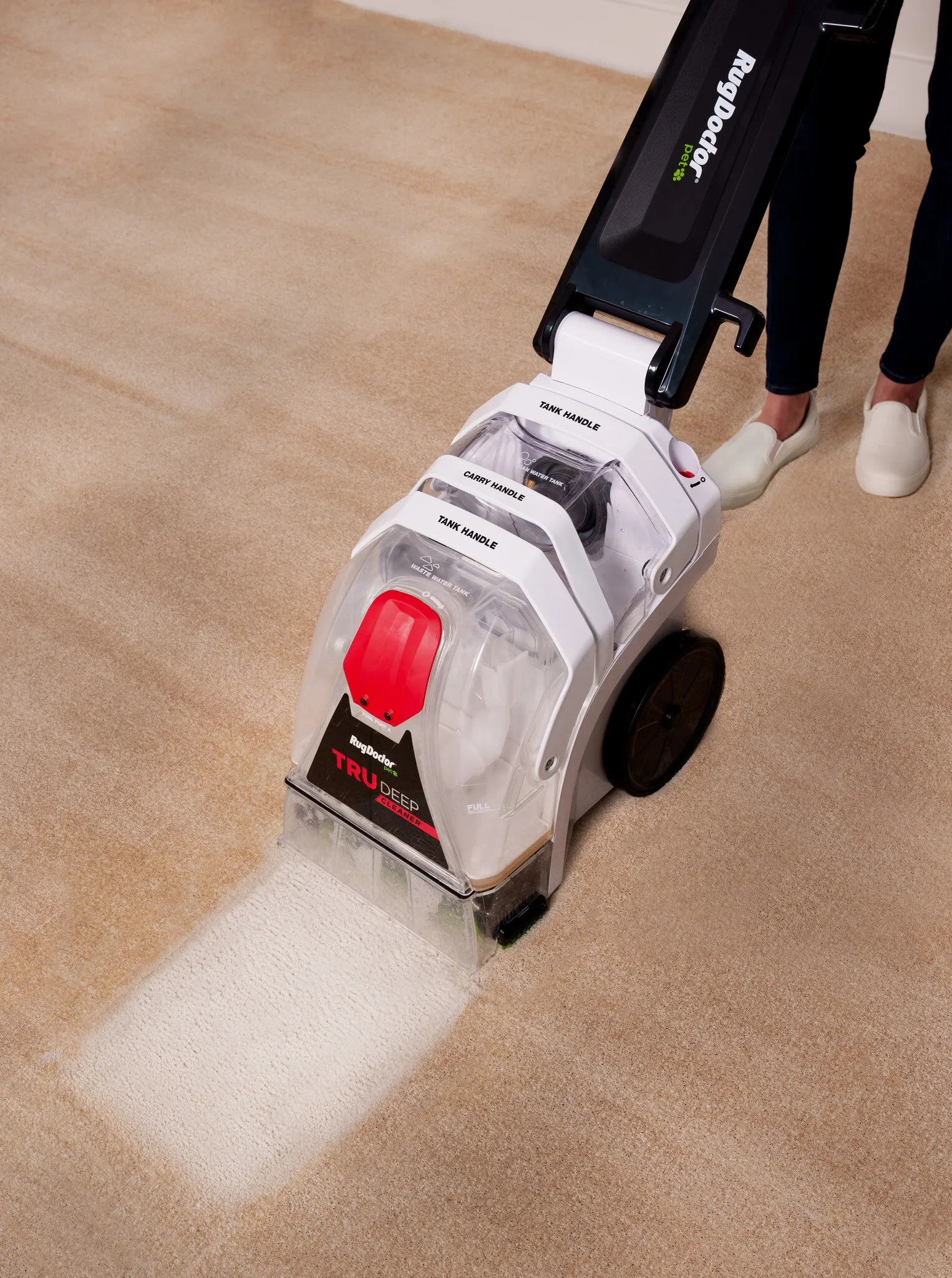 Rug Doctor TruDeep Cleaner carpet cleaning machine Walk-behind Deep Black, Transparent, White