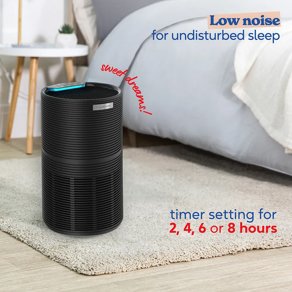 RUSSELL HOBBS CLEAN AIR STYLE AIR PURIFIER - BLACK