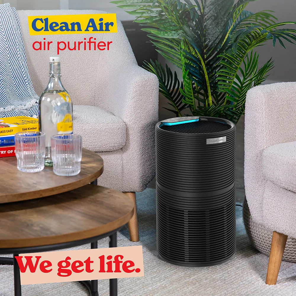 RUSSELL HOBBS CLEAN AIR STYLE AIR PURIFIER - BLACK