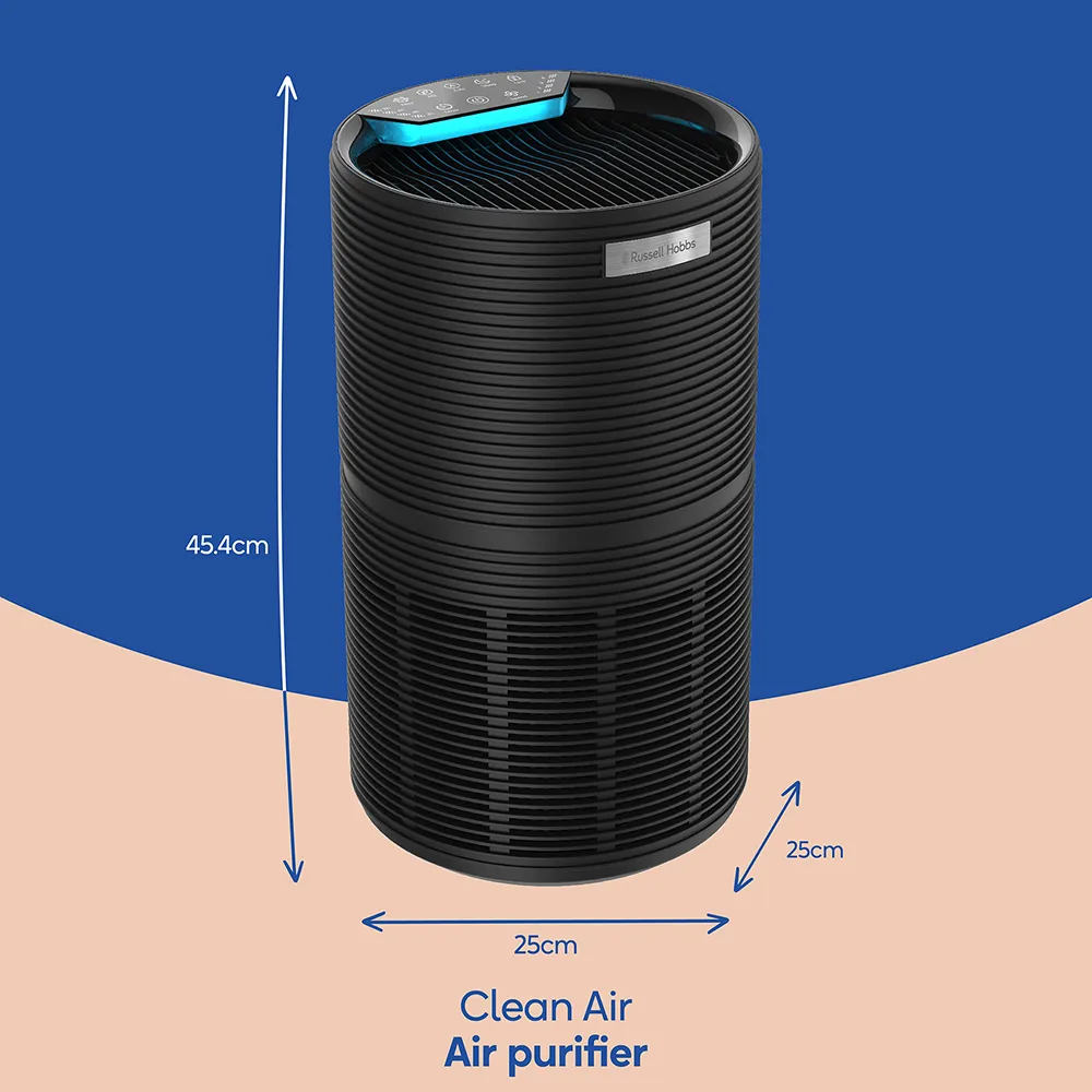 RUSSELL HOBBS CLEAN AIR STYLE AIR PURIFIER - BLACK