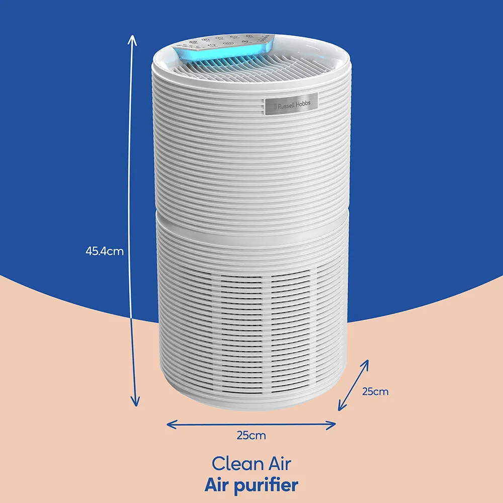 Russell Hobbs Clean Air Style Air Purifier - White