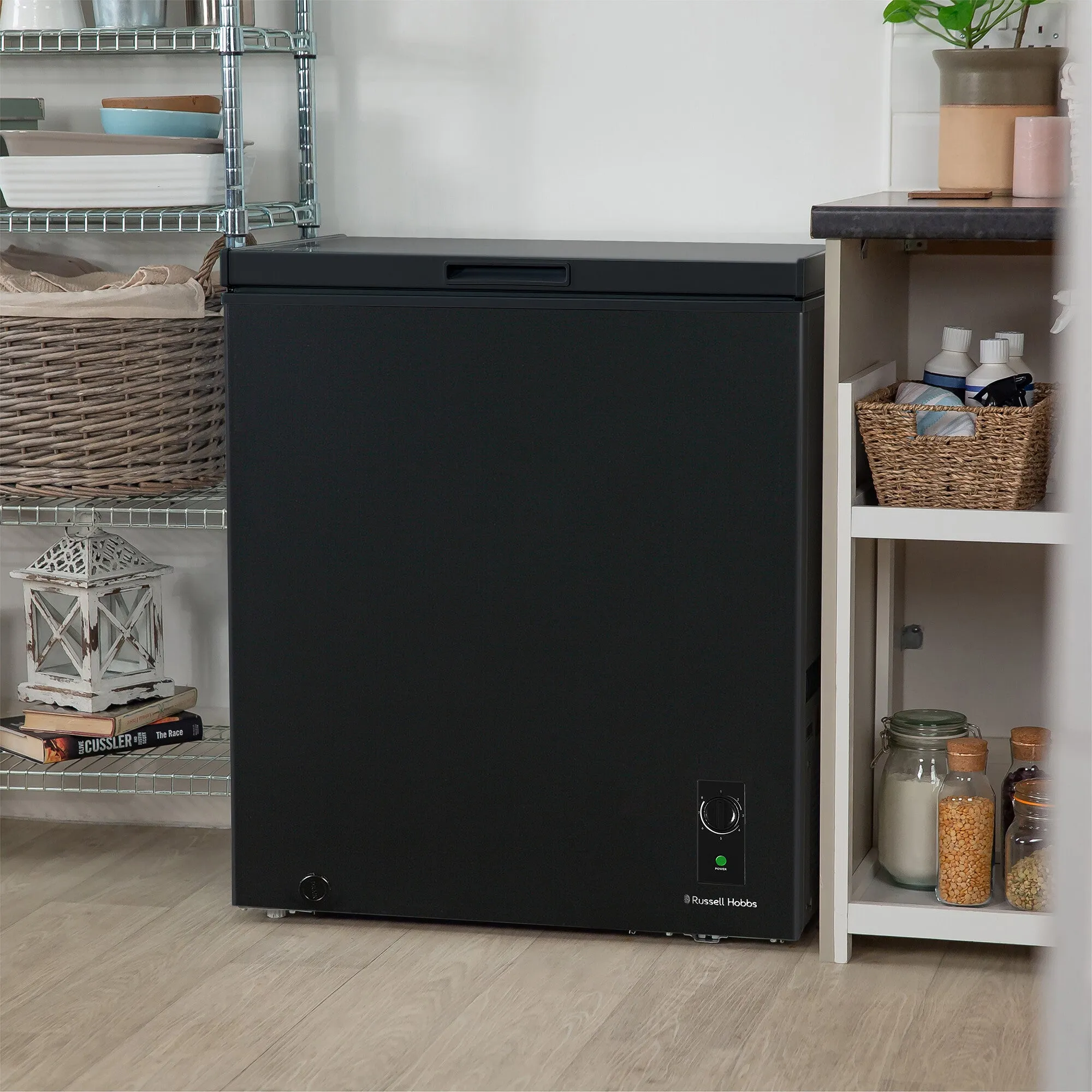Russell Hobbs RH142CF2002B 142L Chest Freezer, Black