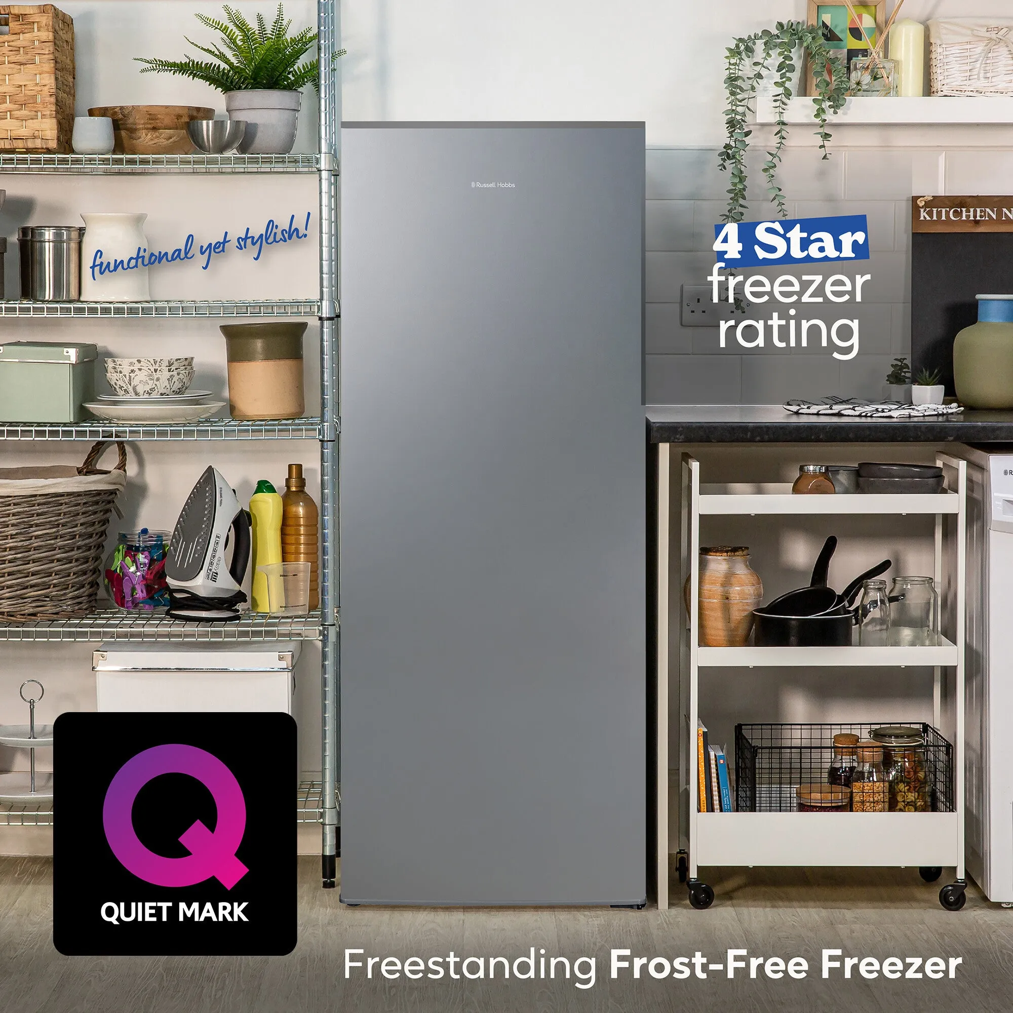 Russell Hobbs RH146FFFZ541E1S freezer Freestanding 175 L E Silver