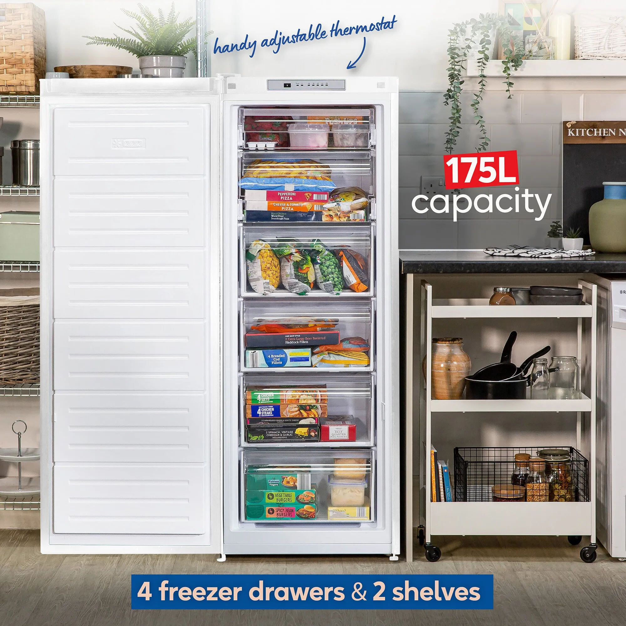 Russell Hobbs RH146FFFZ541E1W freezer Freestanding 175 L E White