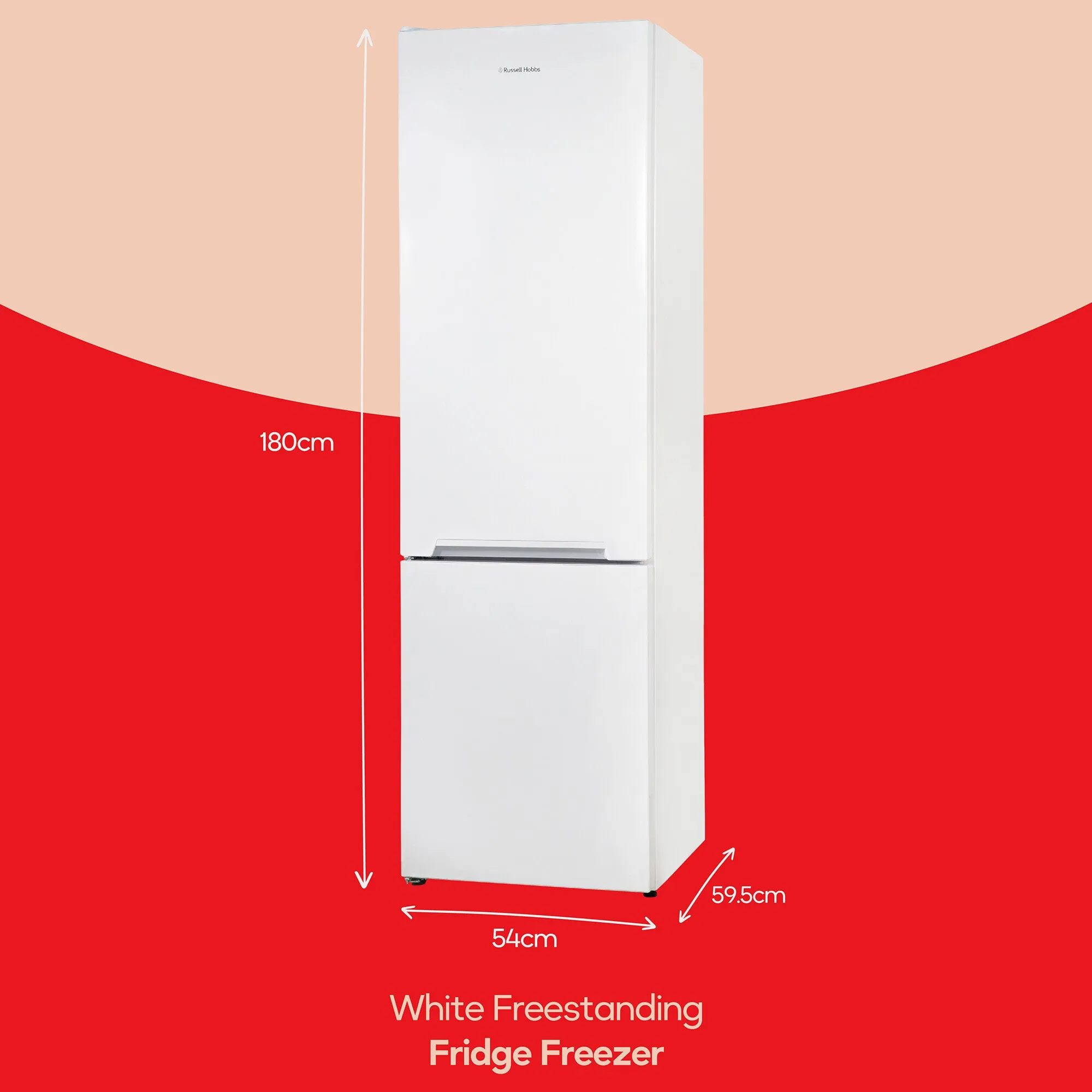 Russell Hobbs RH180FF541E1W fridge-freezer Freestanding 288 L E White