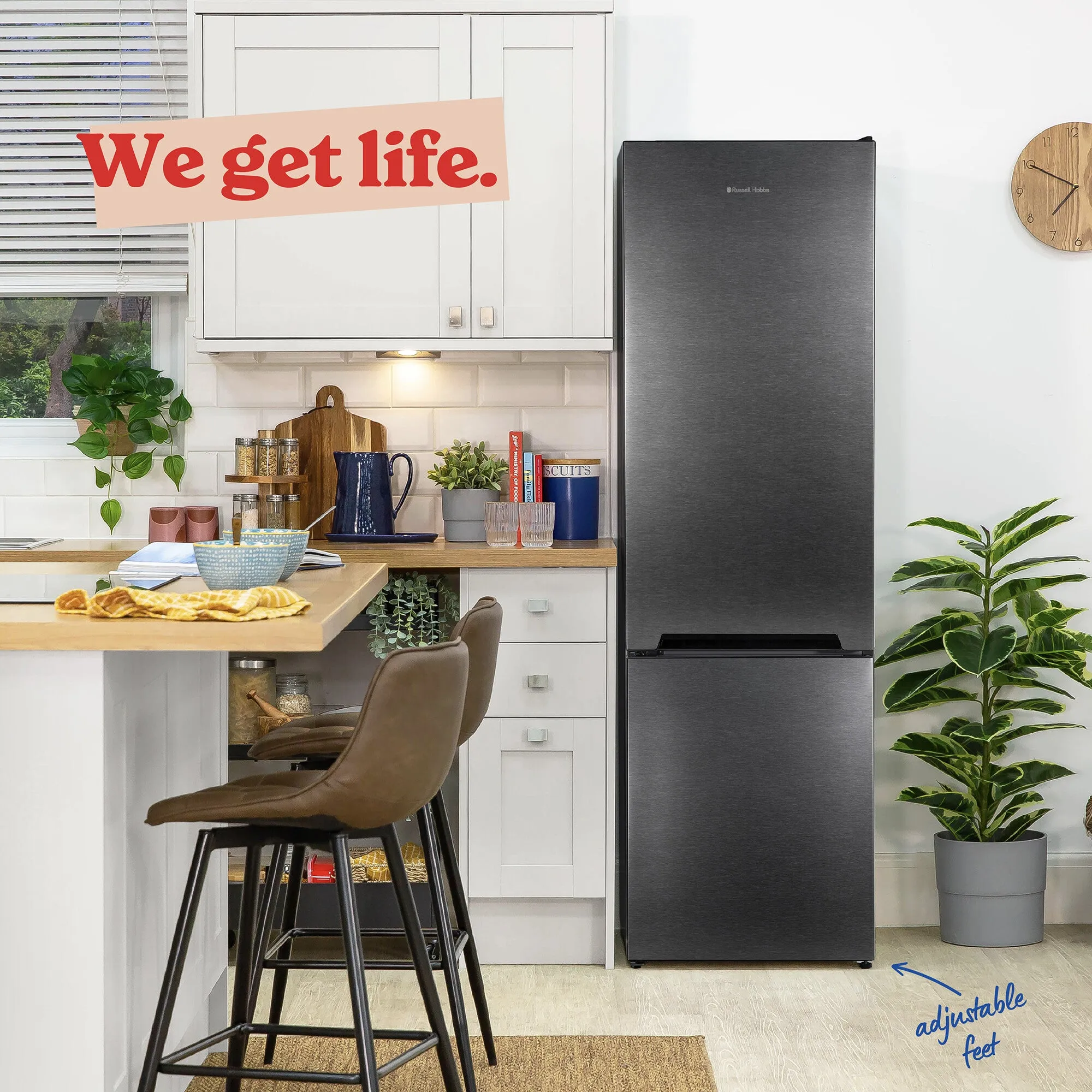 Russell Hobbs RH180FFFF551E1DS fridge-freezer Freestanding 279 L E