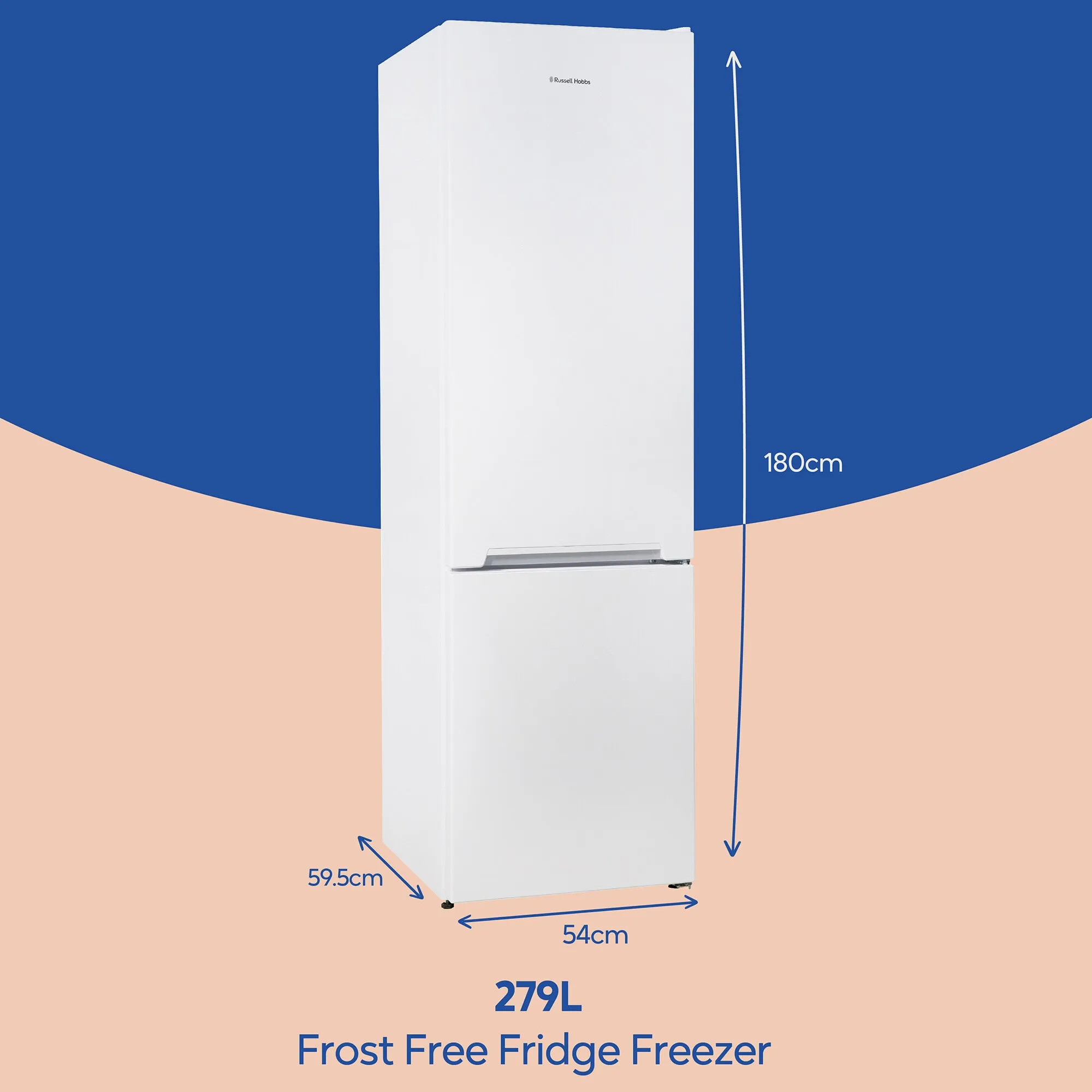 Russell Hobbs RH180FFFF551E1W fridge-freezer Freestanding 279 L E White