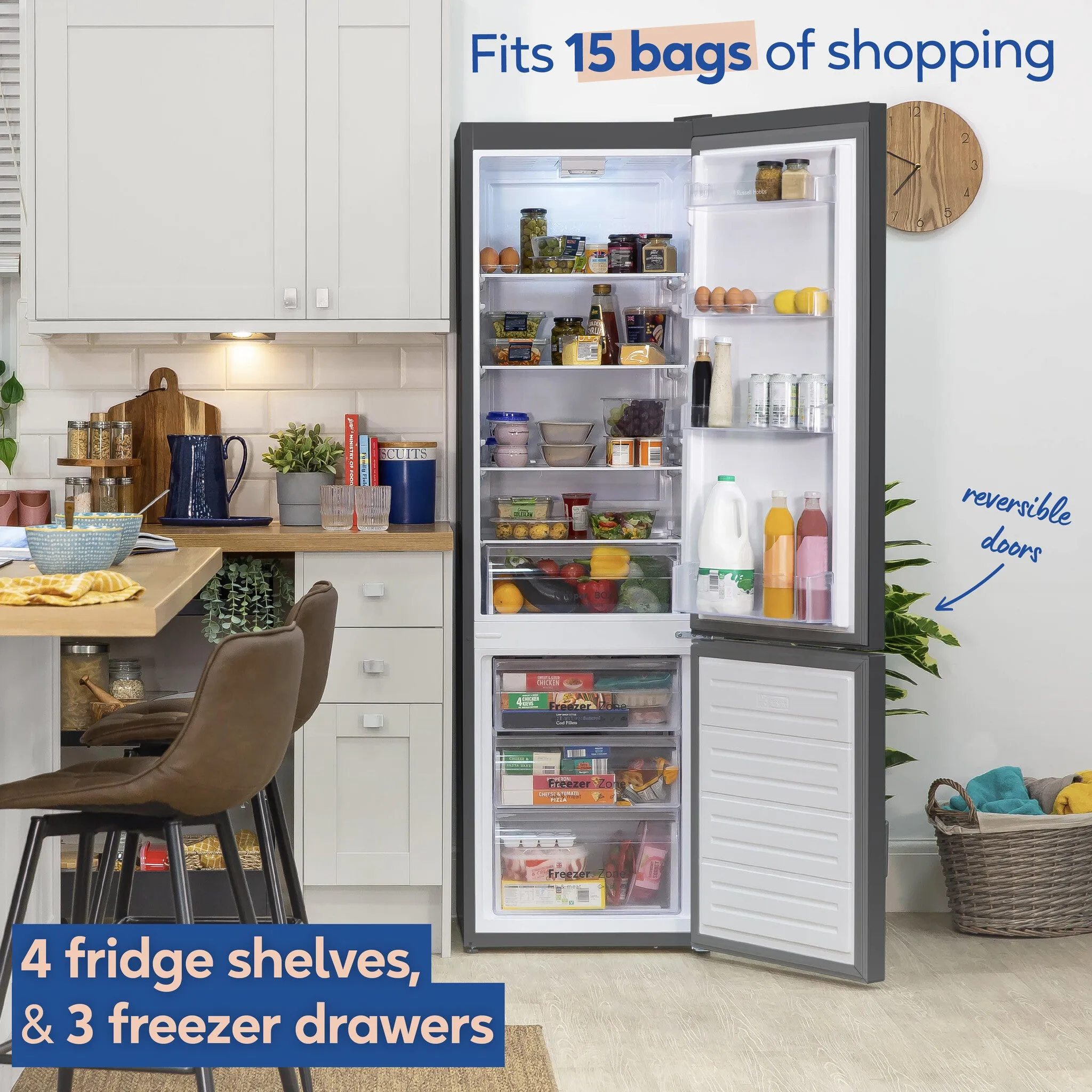 Russell Hobbs RH180FFFF55DS fridge-freezer Freestanding 279 L F