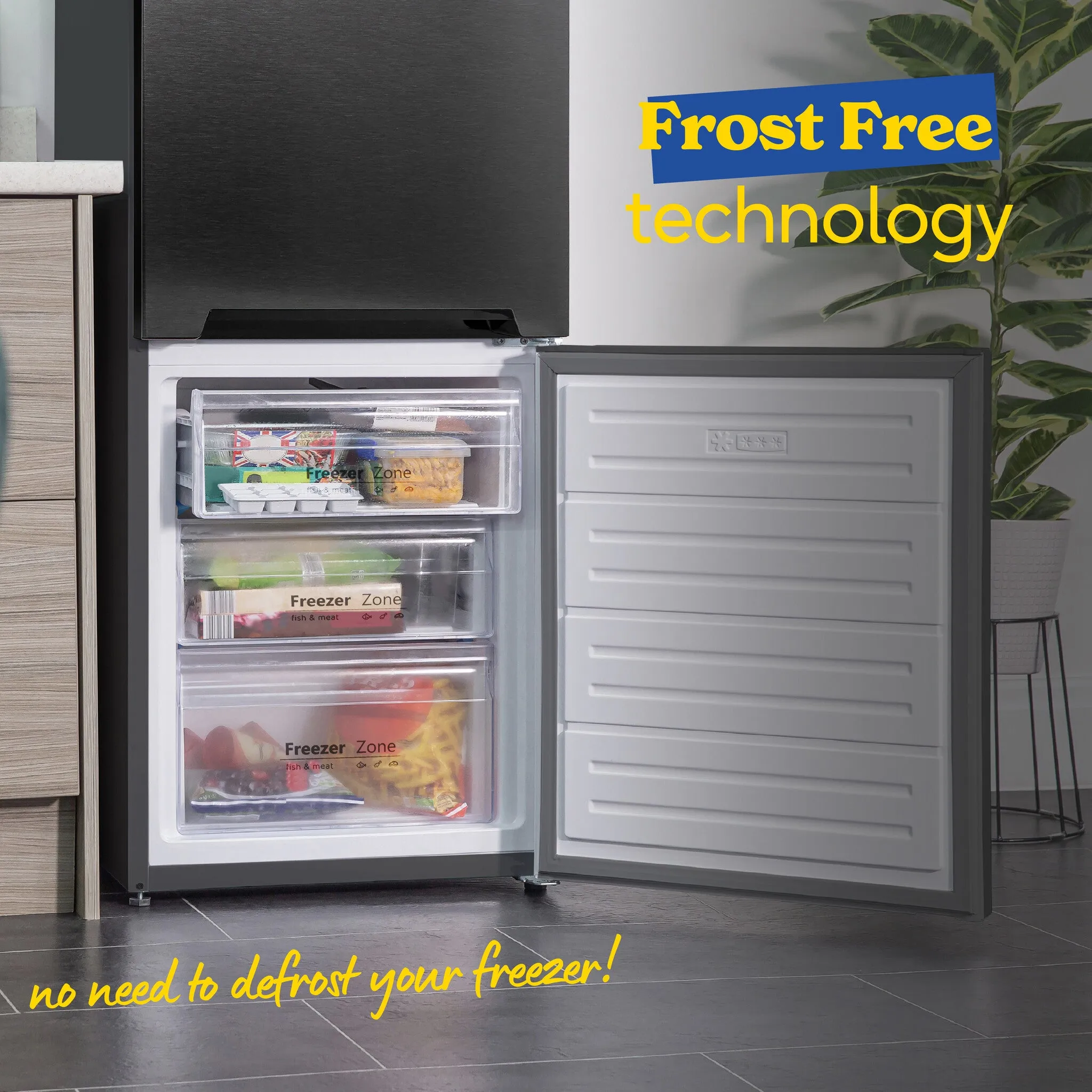 Russell Hobbs RH180FFFF55DS fridge-freezer Freestanding 279 L F