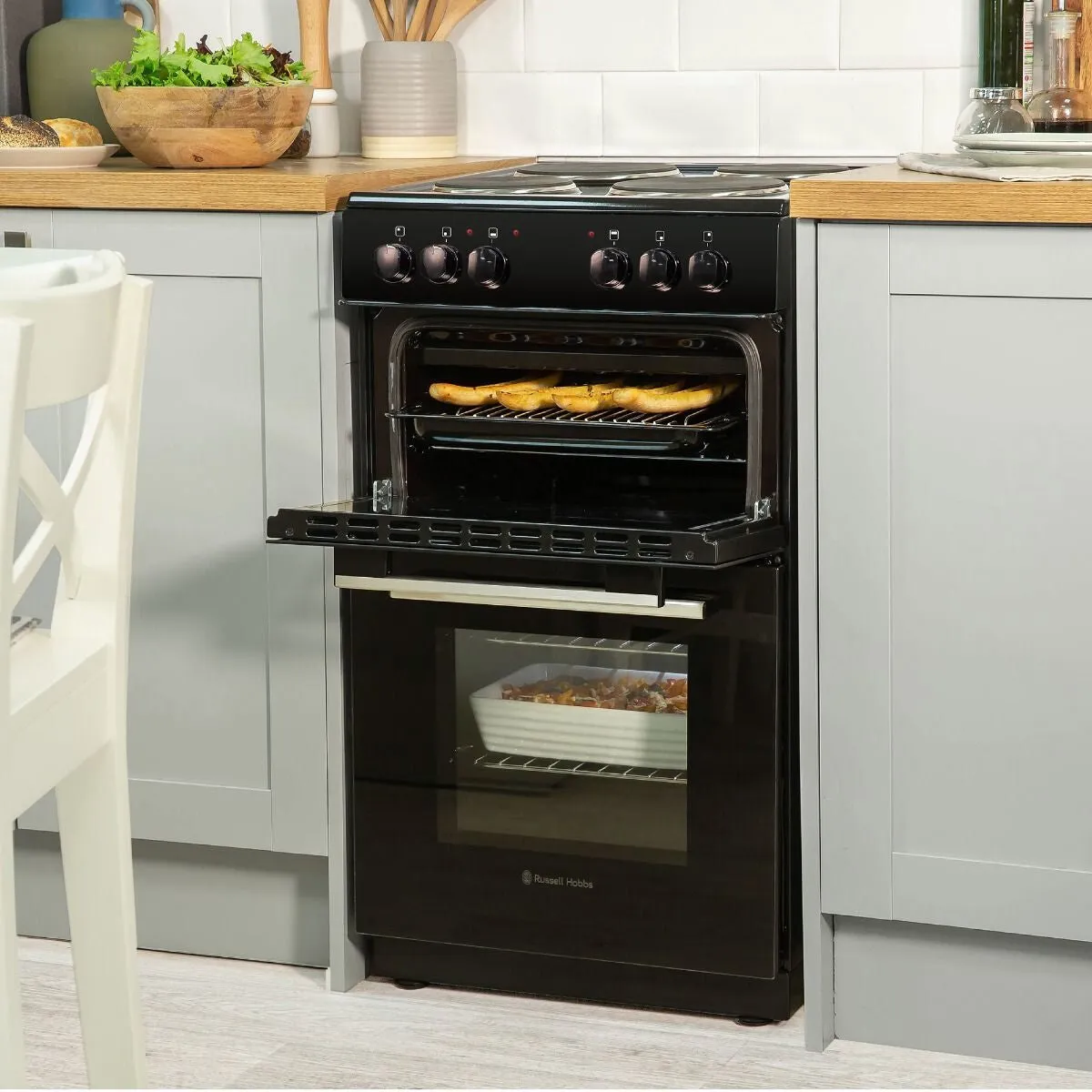 Russell Hobbs RH50ETCEH2001B cooker Freestanding cooker Electric Ceramic Black