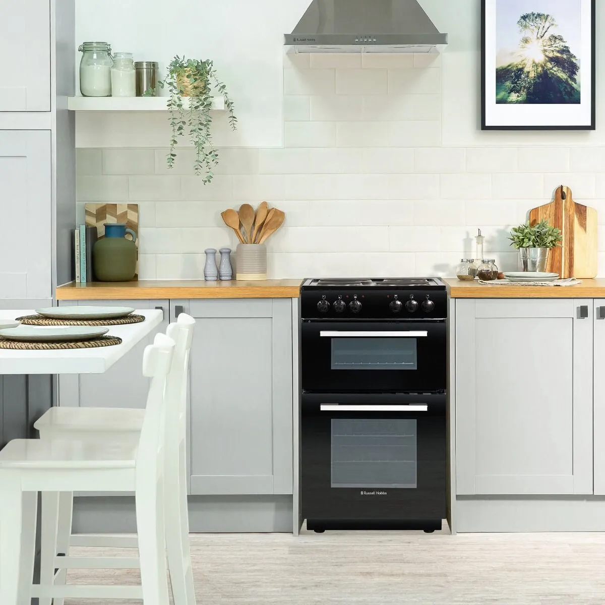 Russell Hobbs RH50ETCEH2001B cooker Freestanding cooker Electric Ceramic Black
