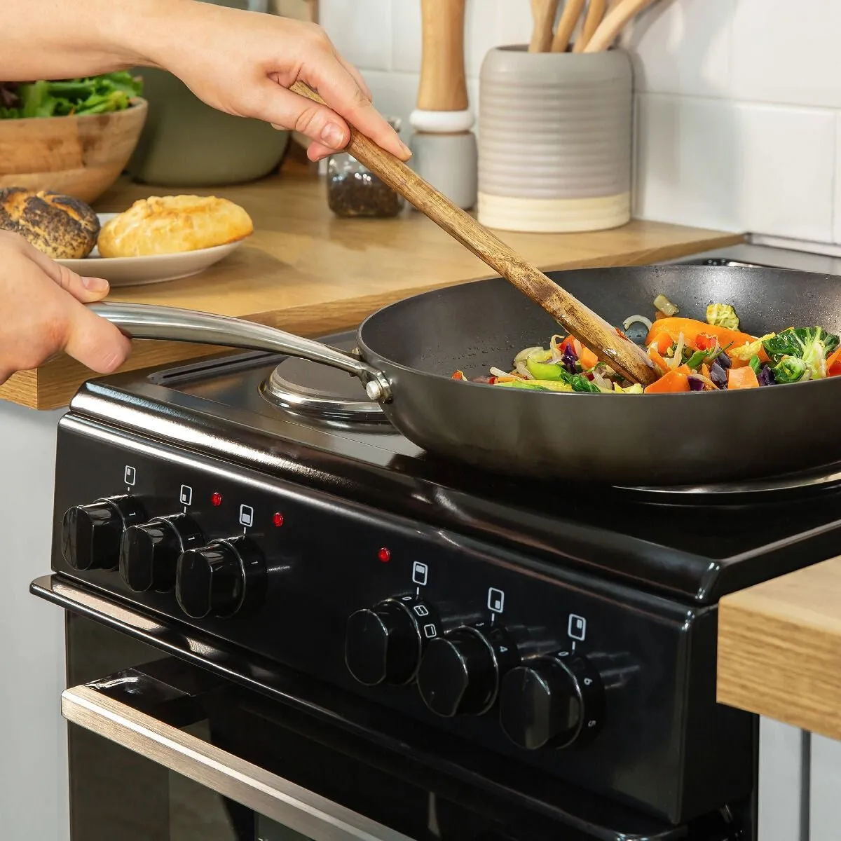 Russell Hobbs RH50ETCEH2001B cooker Freestanding cooker Electric Ceramic Black