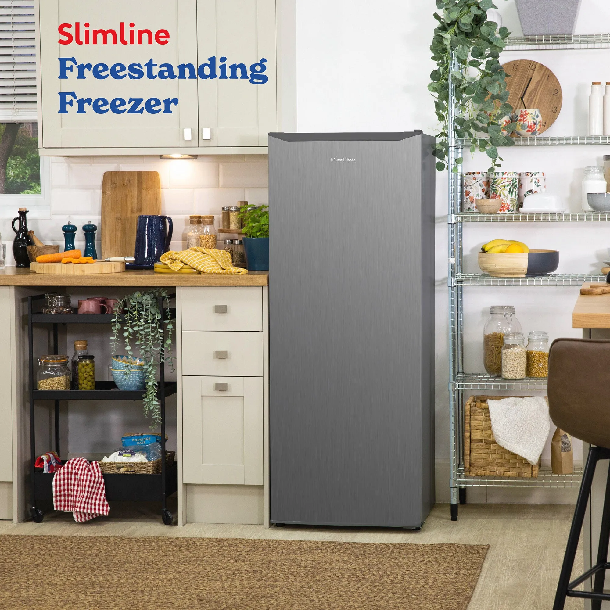 Russell Hobbs RH55FZ143SS freezer Freestanding 168 L F Stainless steel