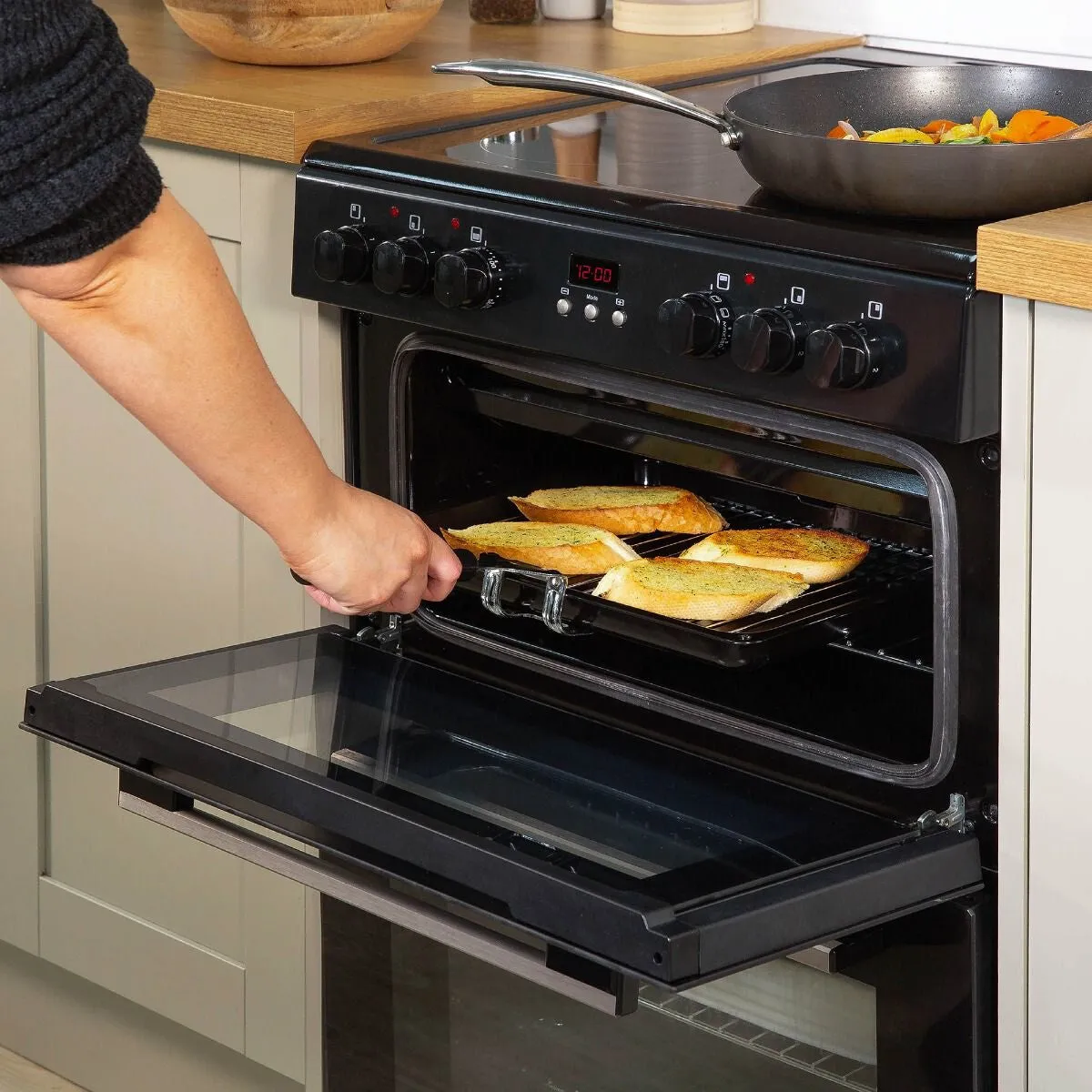 Russell Hobbs RH60EDOEH6001B cooker Freestanding cooker Electric Ceramic Black