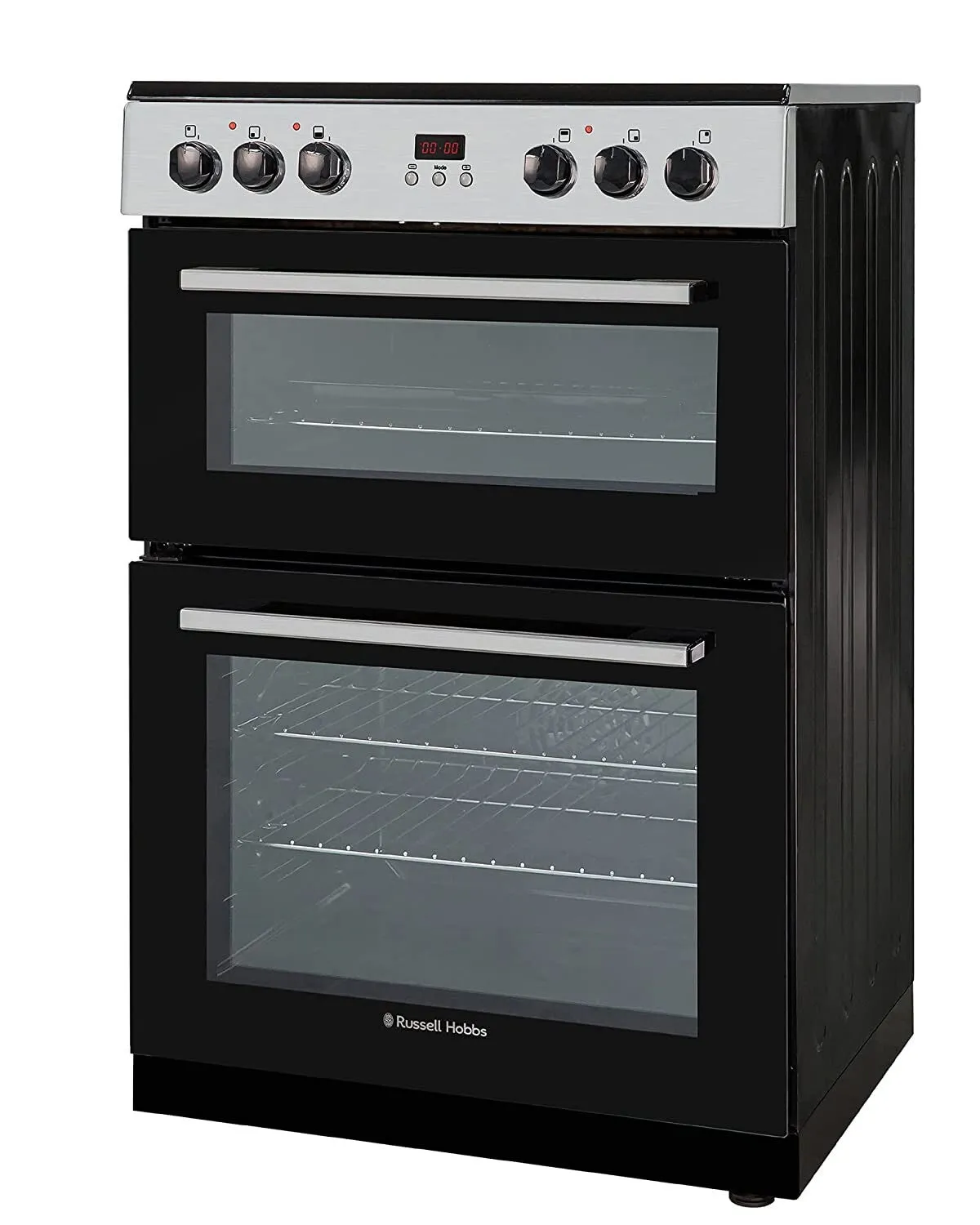 Russell Hobbs RH60EDOEH6001SS cooker Freestanding cooker Electric Ceramic Black, Stainless steel
