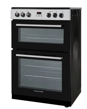 Russell Hobbs RH60EDOEH6001SS cooker Freestanding cooker Electric Ceramic Black, Stainless steel