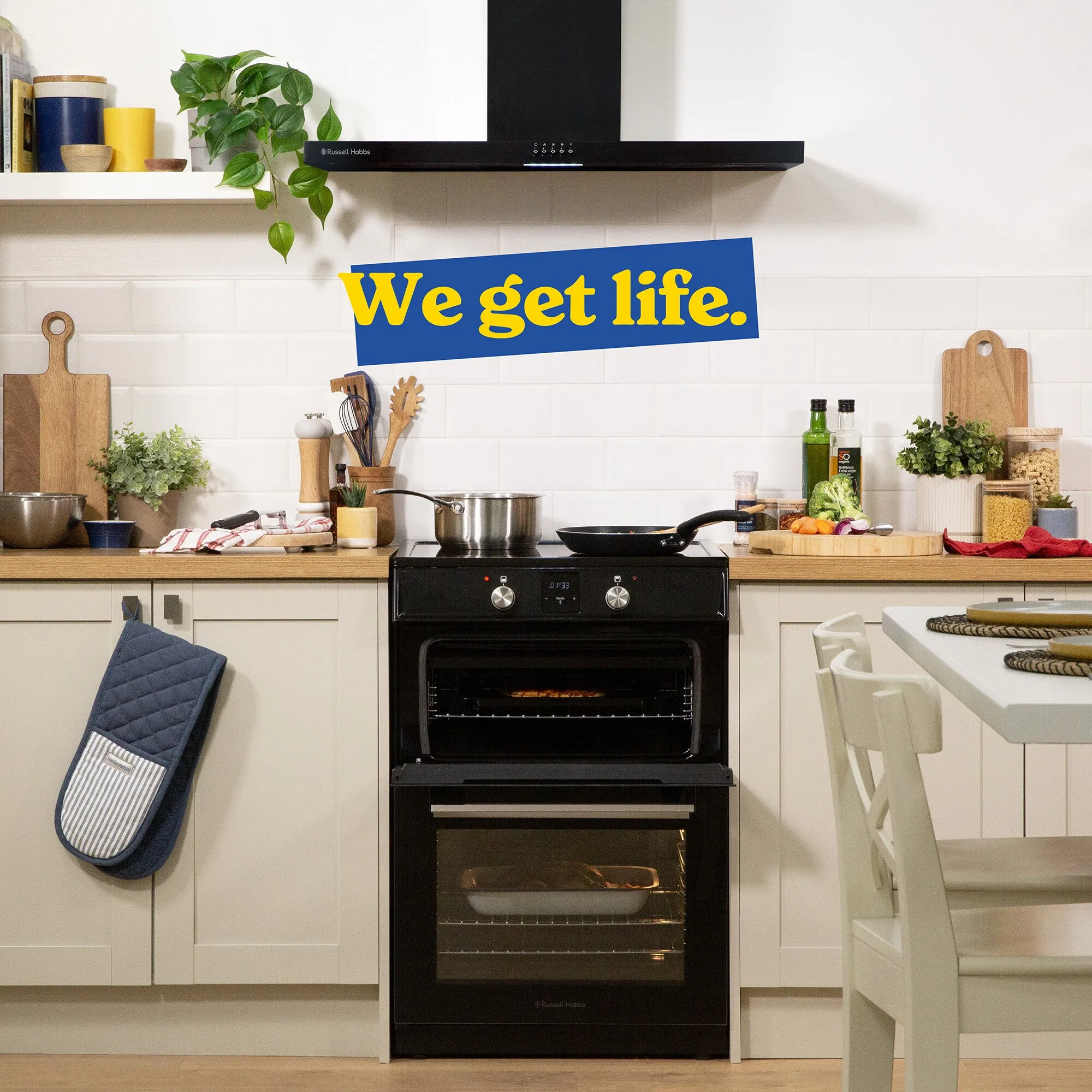 Russell Hobbs RH60EDOIH6011B cooker Electric Zone induction hob Black