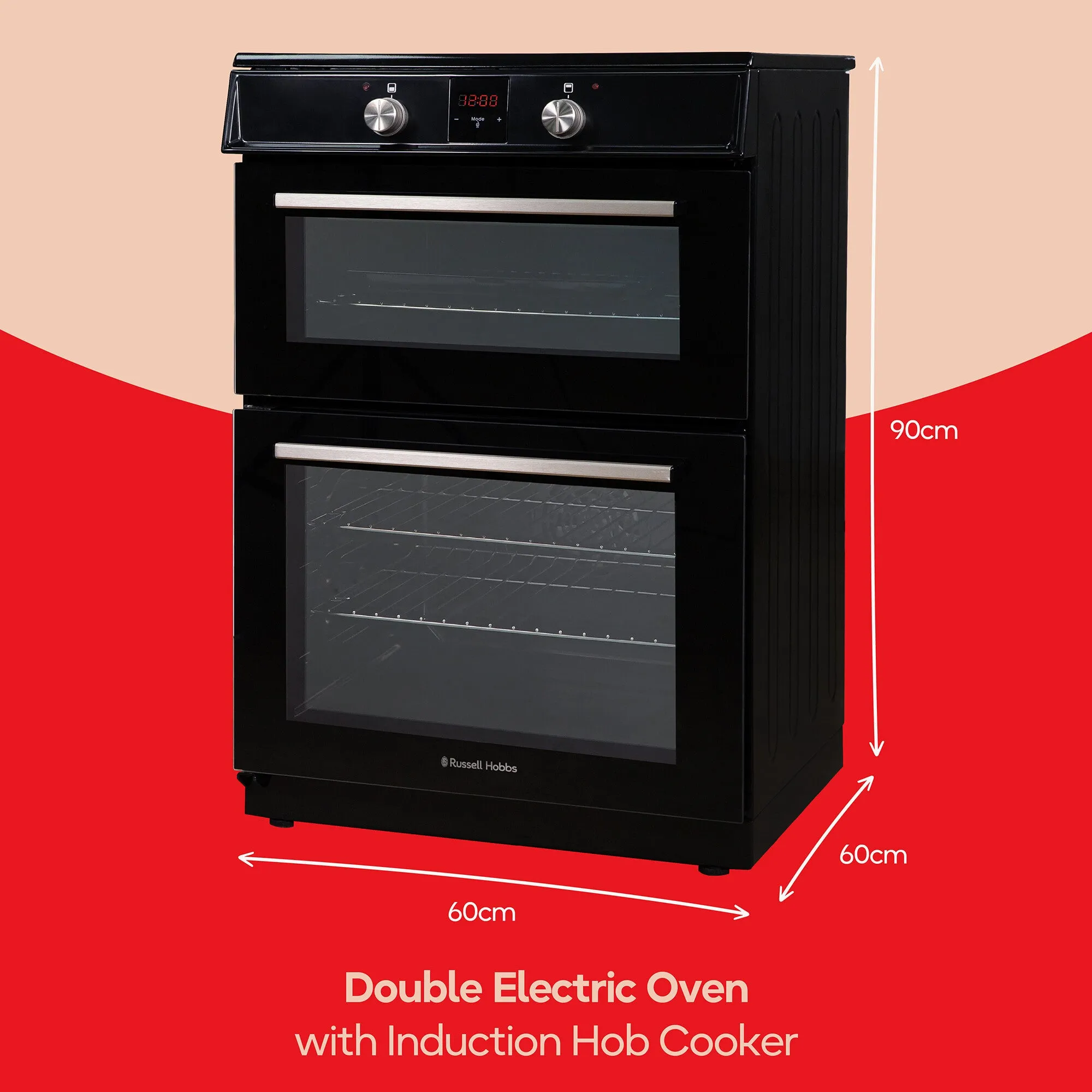 Russell Hobbs RH60EDOIH6011B cooker Electric Zone induction hob Black