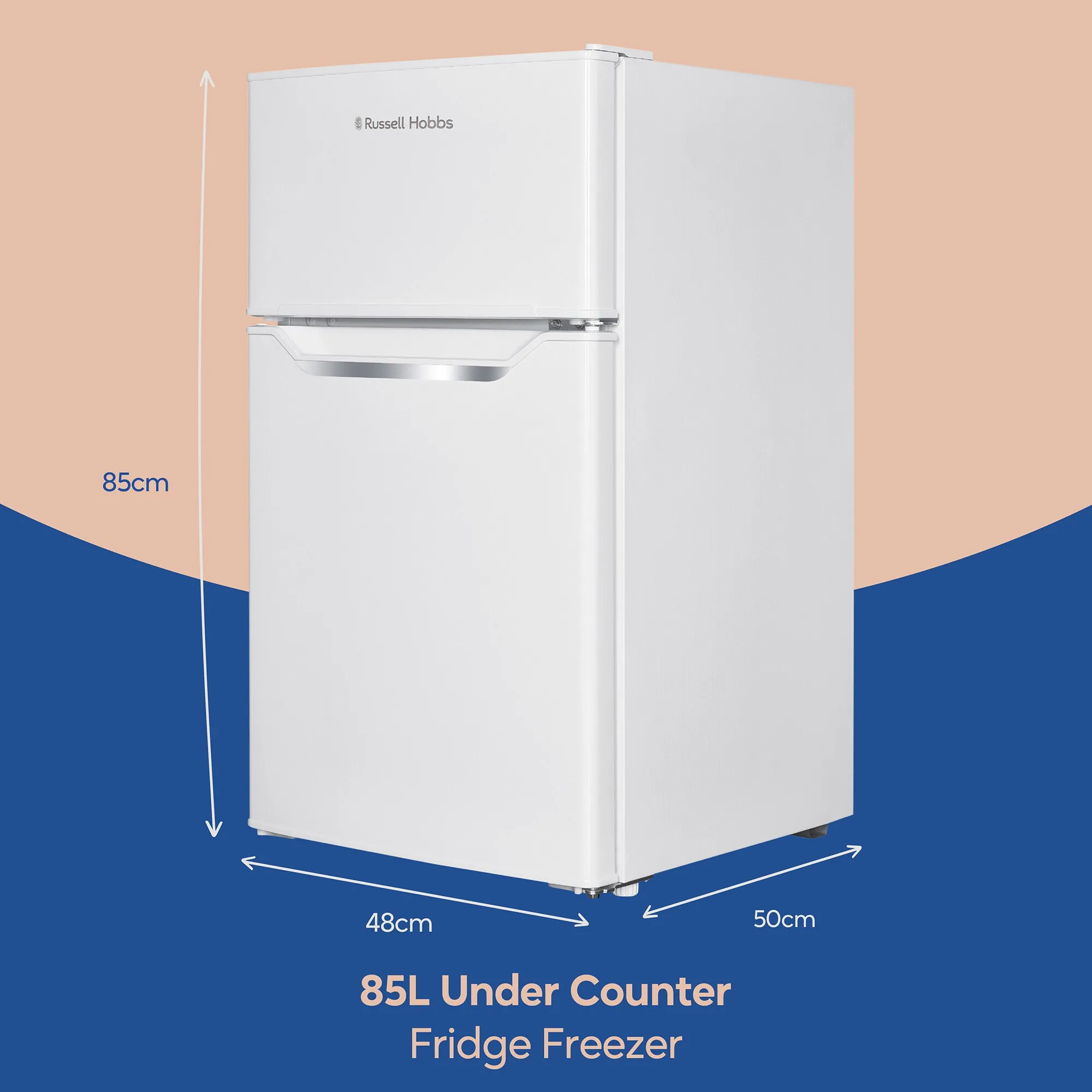 Russell Hobbs RH85UCFF482E1W fridge-freezer Freestanding 85 L E White