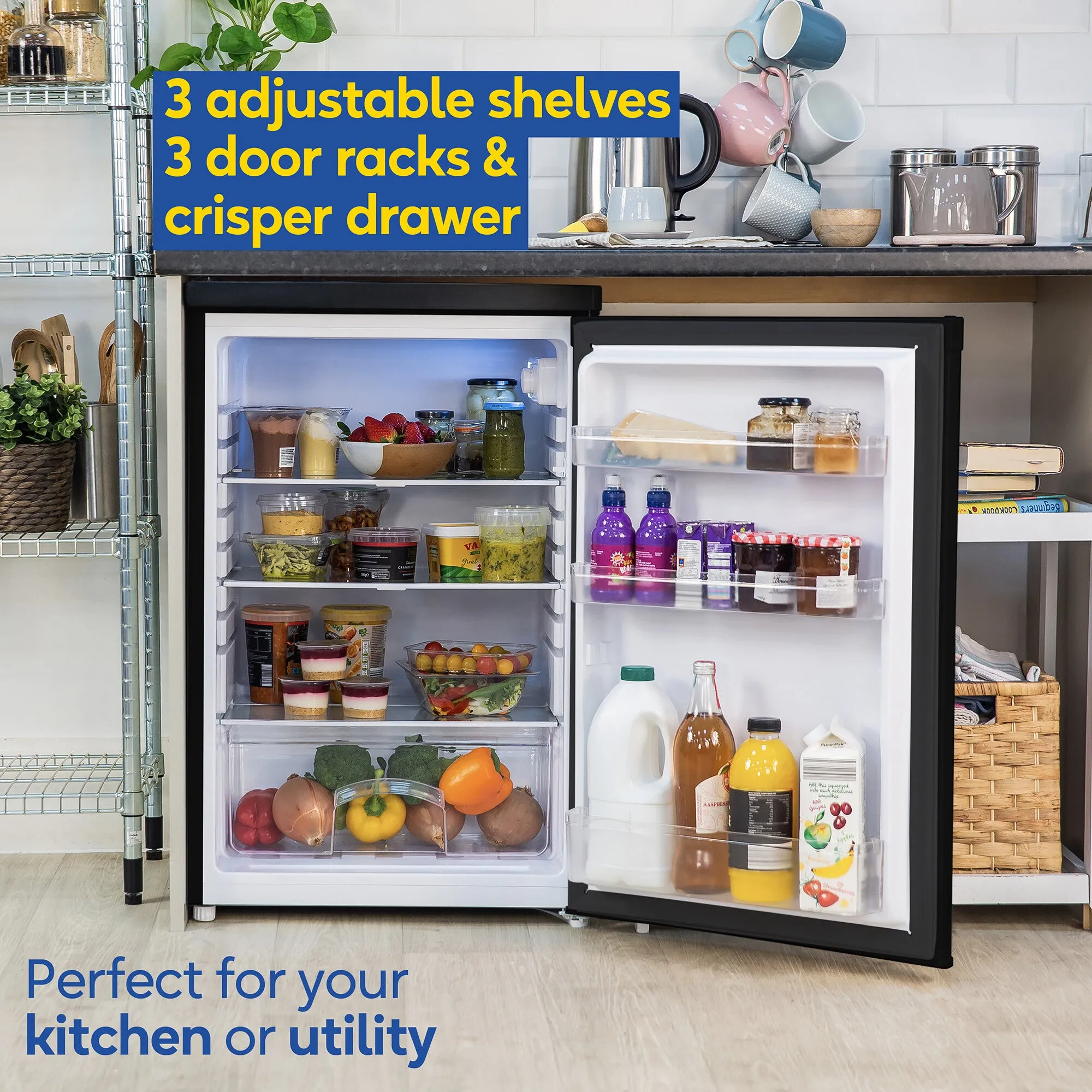 Russell Hobbs RH85UCLF552E1B fridge Undercounter 127 L E Black
