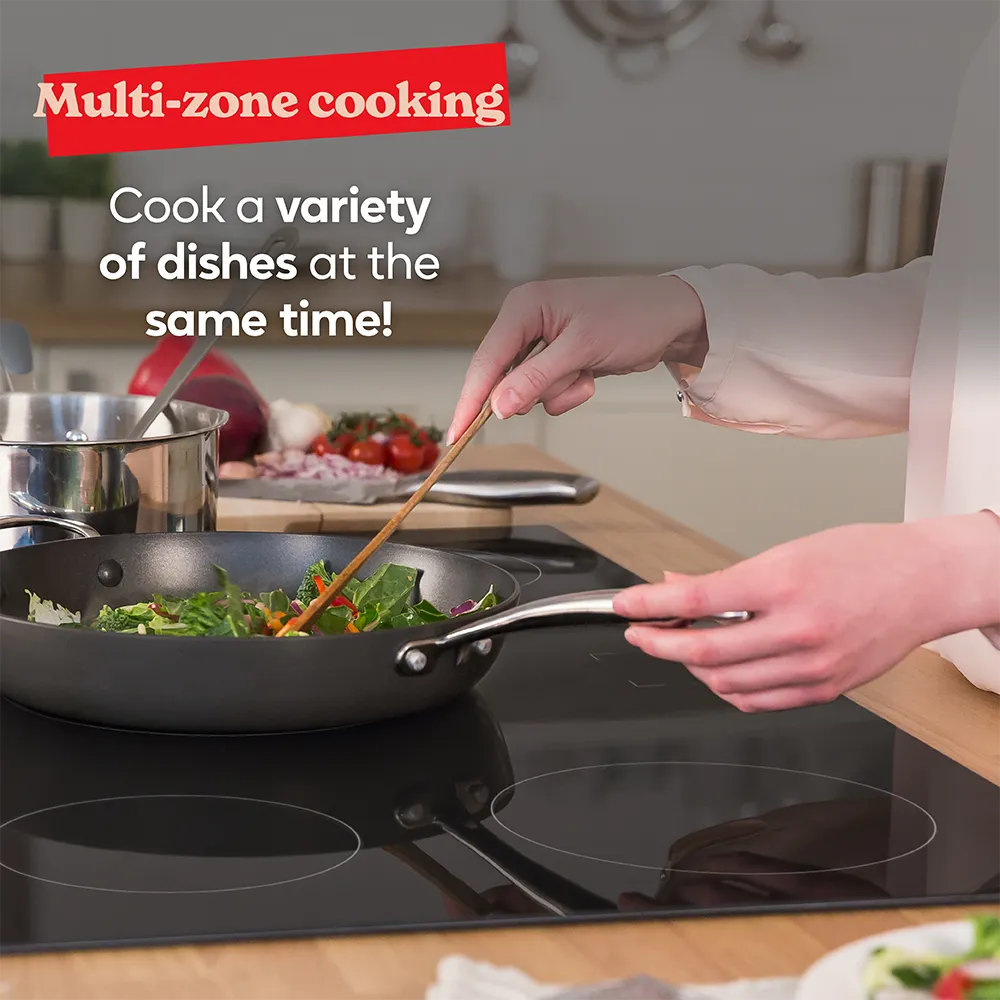 Russell Hobbs RH90EH7011 90cm 5 Zone Electric Hob - Black