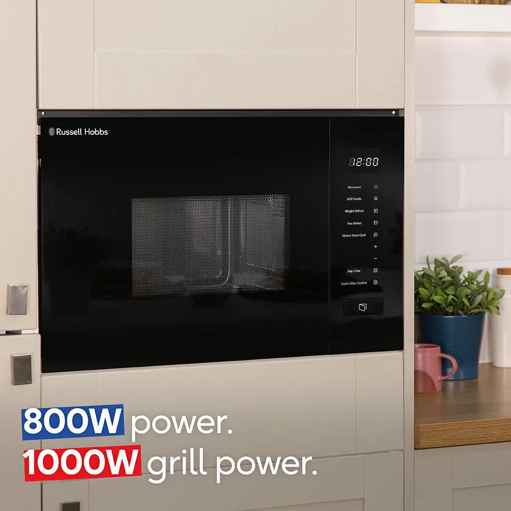 Russell Hobbs RHBM2002B Built In Digital Microwave & Grill 20L -  Black