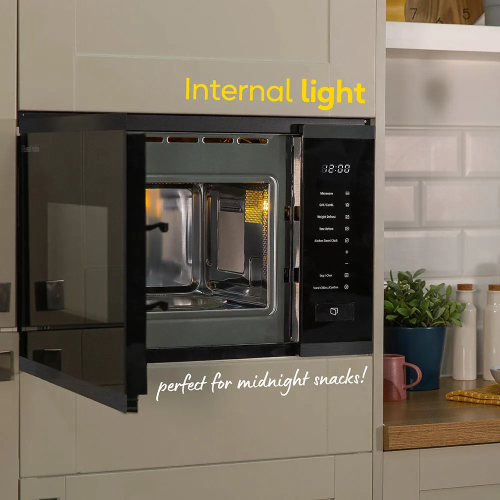Russell Hobbs RHBM2002DS Built In Digital Microwave & Grill 20L - Dark Steel