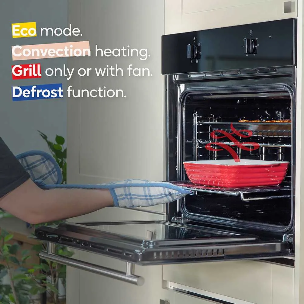 Russell Hobbs RHFEO7004B 70L Built-in Electric Fan Oven - A Rated- Black
