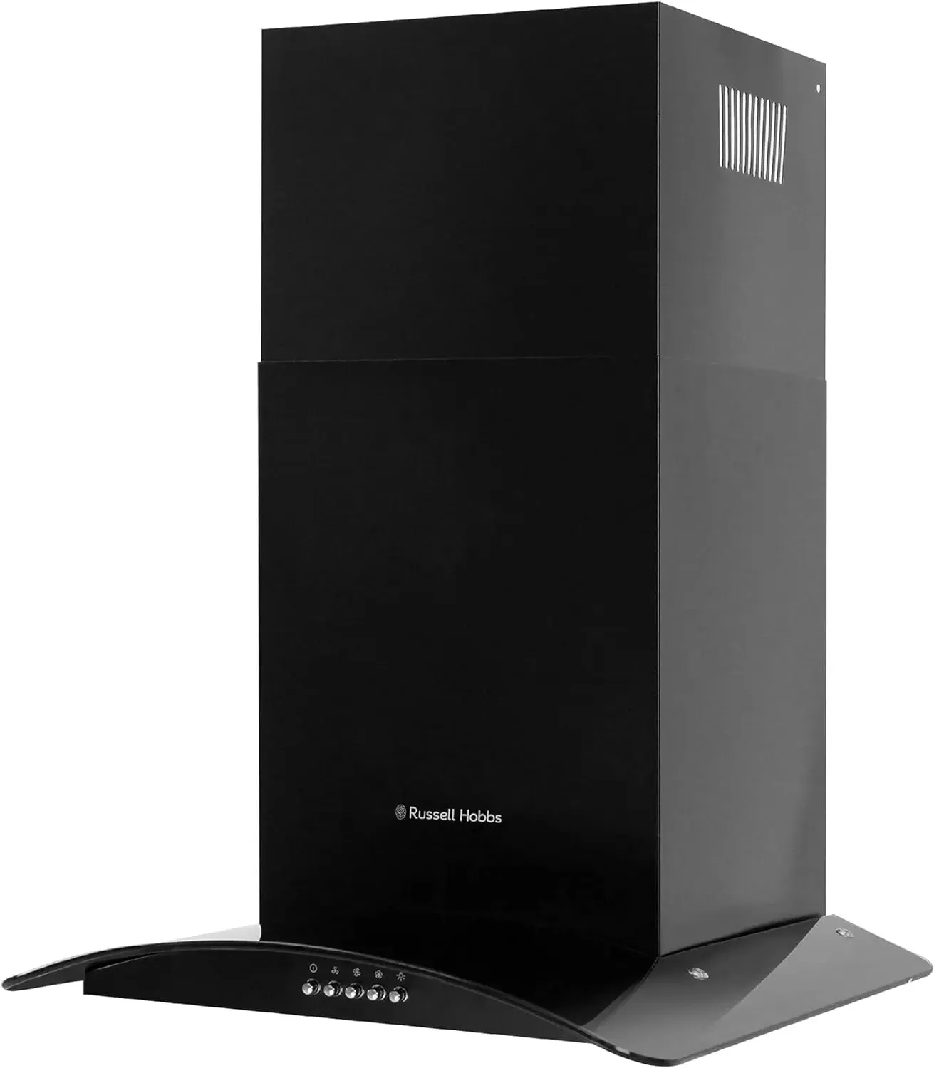 Russell Hobbs RHFGCH601B 60cm Flat Glass Black Cooker Hood