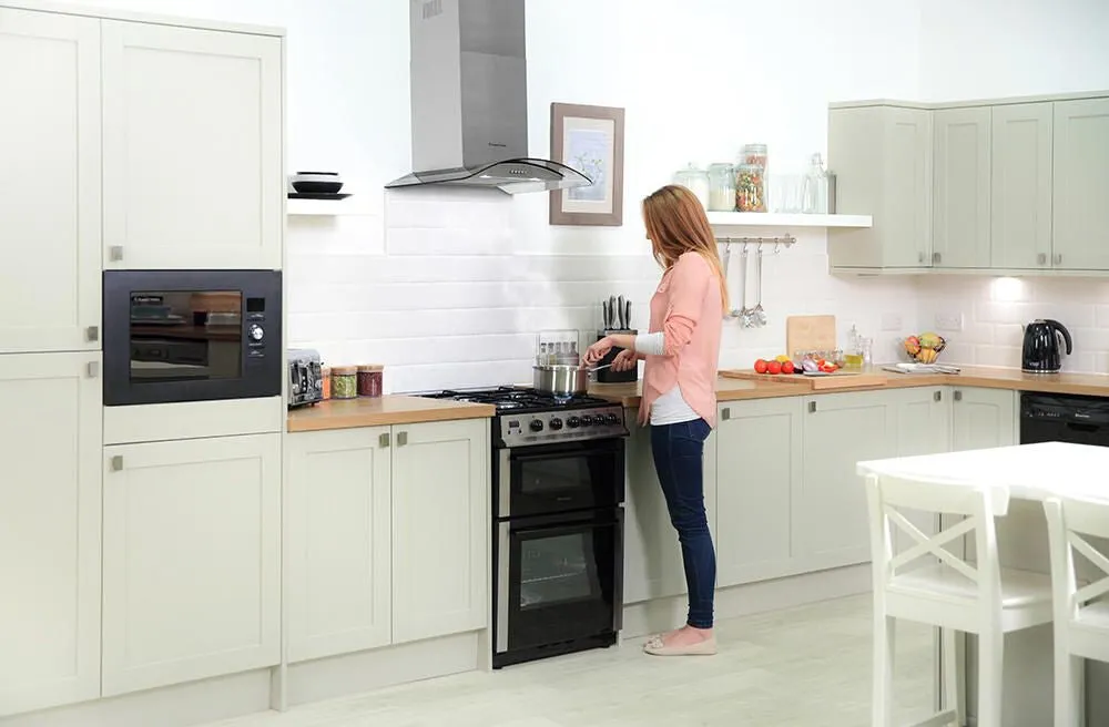Russell Hobbs RHGCH601SS cooker hood Wall-mounted Stainless steel 400 m³/h
