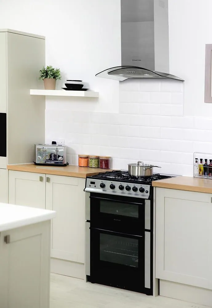 Russell Hobbs RHGCH601SS cooker hood Wall-mounted Stainless steel 400 m³/h