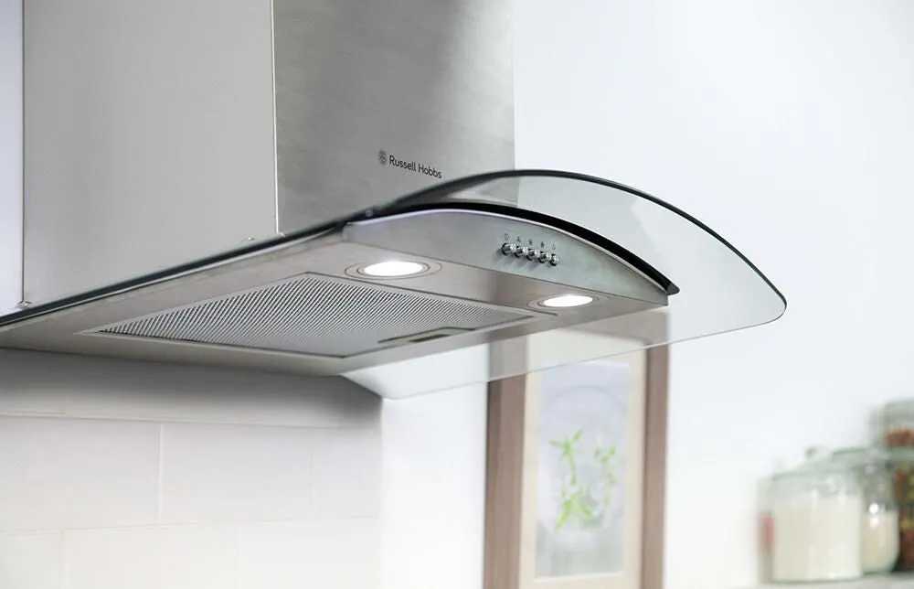 Russell Hobbs RHGCH601SS cooker hood Wall-mounted Stainless steel 400 m³/h