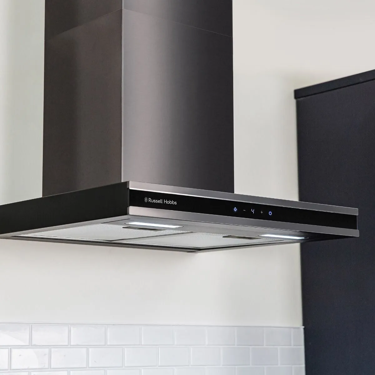 Russell Hobbs RHGCH603DS cooker hood Wall-mounted Black, Grey 650 m³/h