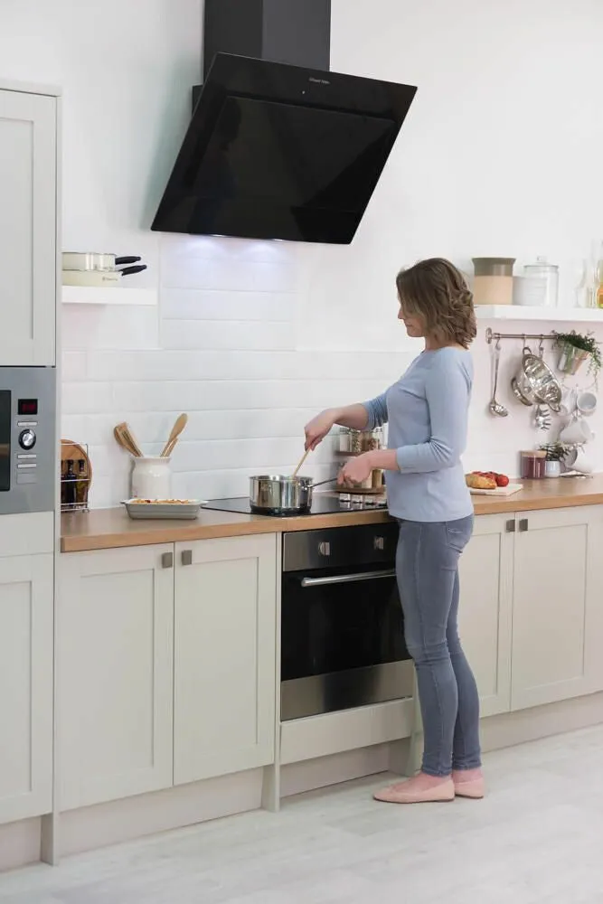 Russell Hobbs RHGCH902B-M cooker hood Wall-mounted Black 630 m³/h